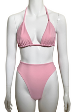 Ready to buy Pale Pink Triangle Bikini Top and Bottoms