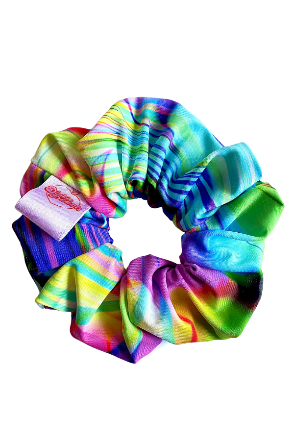 Electronic Waves Scrunchie