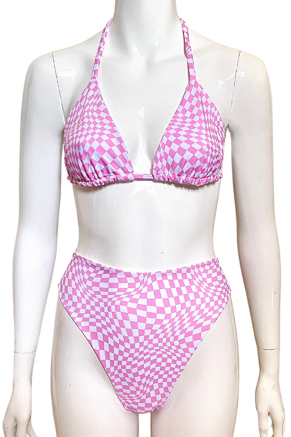 
            
                Load image into Gallery viewer, Trippy Picnic Triangle Bikini Set
            
        