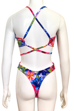 Tropical Punch Multi Way Thong One Piece Swimsuit