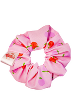 Pink peach print scrunchies -Peach please