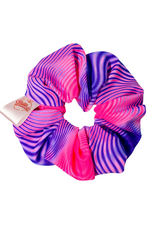 Pink and purple ripple scrunchies