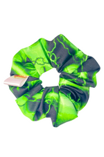 Green electric scrunchies
